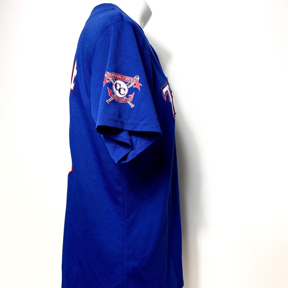 Majestic Texas Wallace #25 baseball shirt Medium - Picture 5 of 8